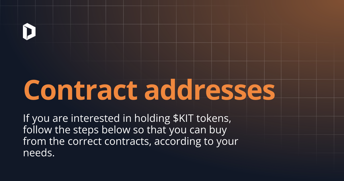 Contract addresses | Welcome!